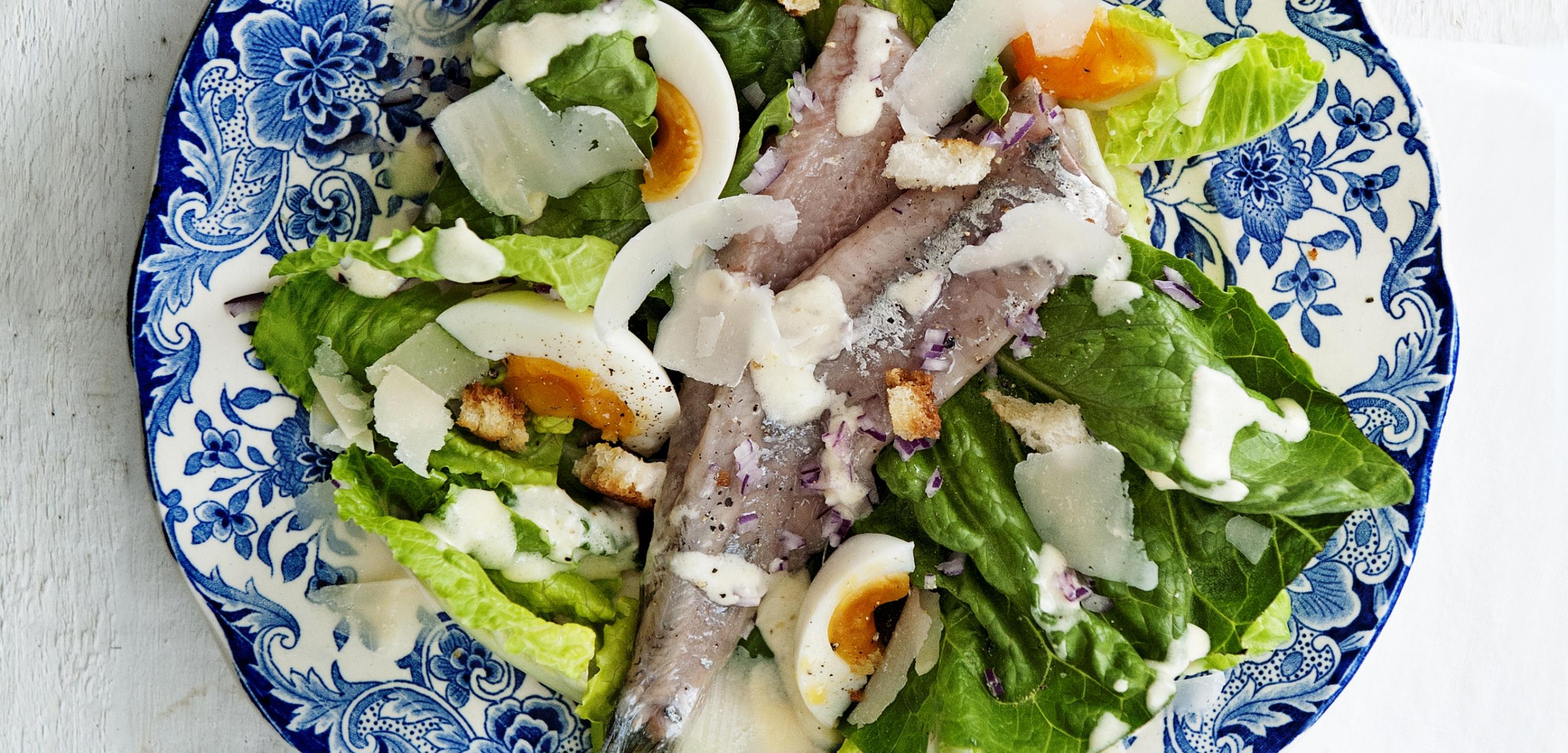 Caesar Salat mit Matjes
